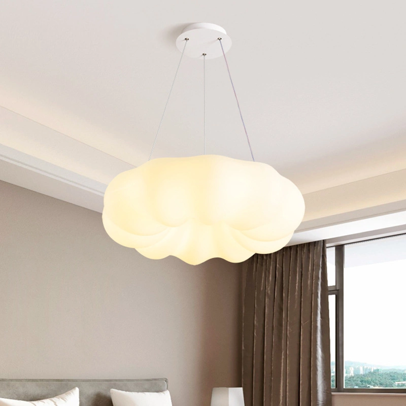 European White Cloud Eye Protection LED Lamp Creative Simple Modern Living Room Children′ S Bedroom Pumpkin Ceiling Lamp