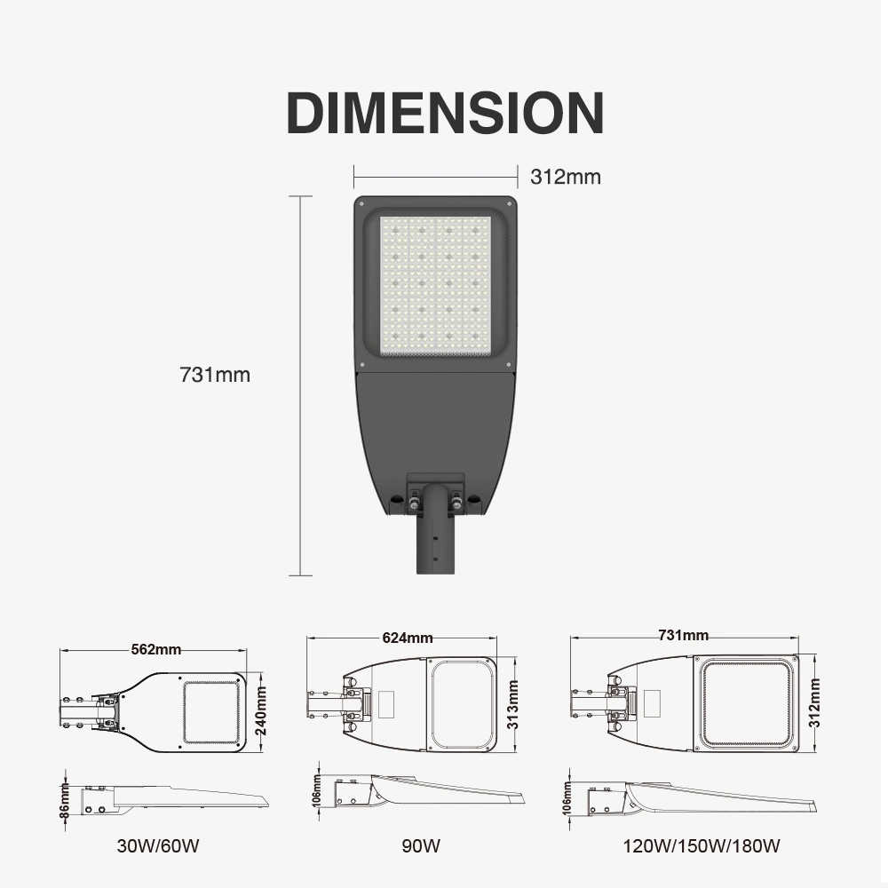 HS Code 9405409000 Control Module 3V All in One 100W Shenzhen Es Cobra Head Housing Outdoor Al 44wt LED Solar Street Light