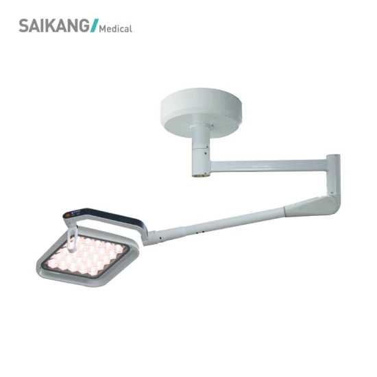 Sk-Lld7050A Saikang 이중 돔 천장 Shadowless 의료 검사 배터리가 포함된 수술용 모바일 LED 작동 조명