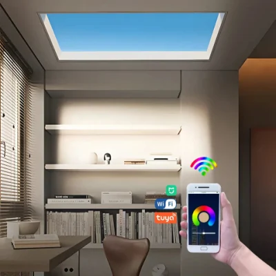 새로운 Yatu 지능형 인공 가상 푸른 하늘 천장 채광창 원격 제어 최근 조명 LED 실내 주택 패널 조명에 적합